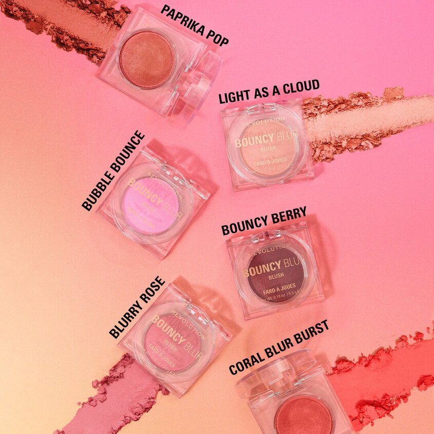 MAKEUP REVOLUTION BOUNCY BLUR BLUSH BUBBLE BOUNCE LILAC PINK 5,5 GR – buy online