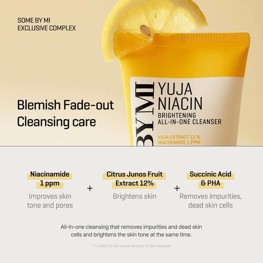 SOME BY MI YUJA NIACIN BRIGHTENING ALL-IN-ONE CLEANSER 100ML – صورة 6