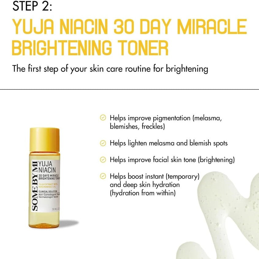 SOME BY MI YUJA NIACIN 30 DAYS MIRACLE BRIGHTENING STARTER KIT (4COMPONENTS) SET – شراء أونلاين