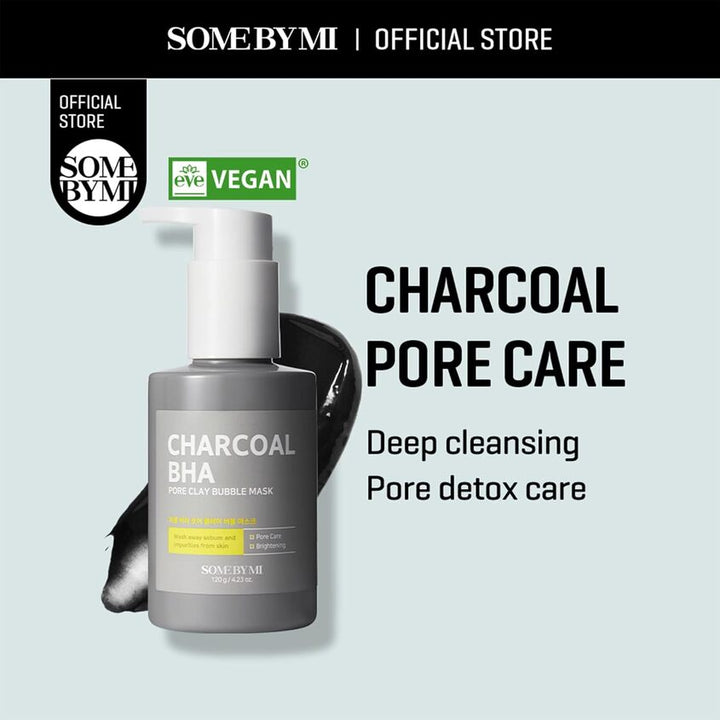 Charcoal Bha Pore Clay Bubble Mask