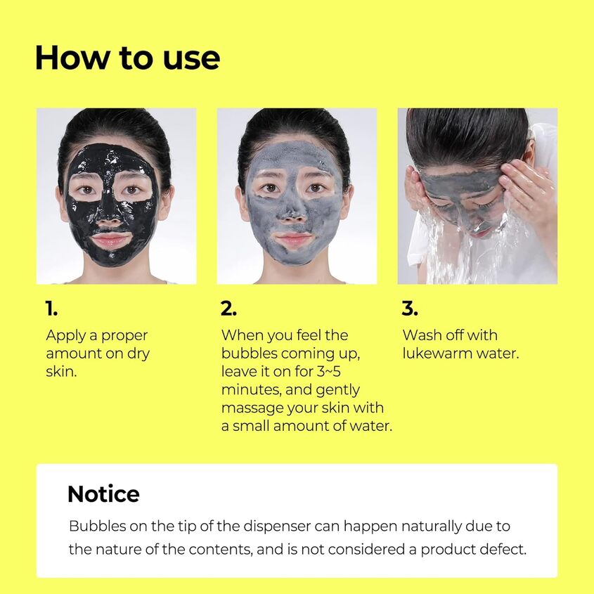 SOME BY MI CHARCOAL BHA PORE CLAY BUBBLE MASK 120G – photo 7