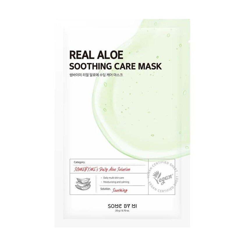 SOME BY MI REAL ALOE SOOTHING CARE MASK 1PC