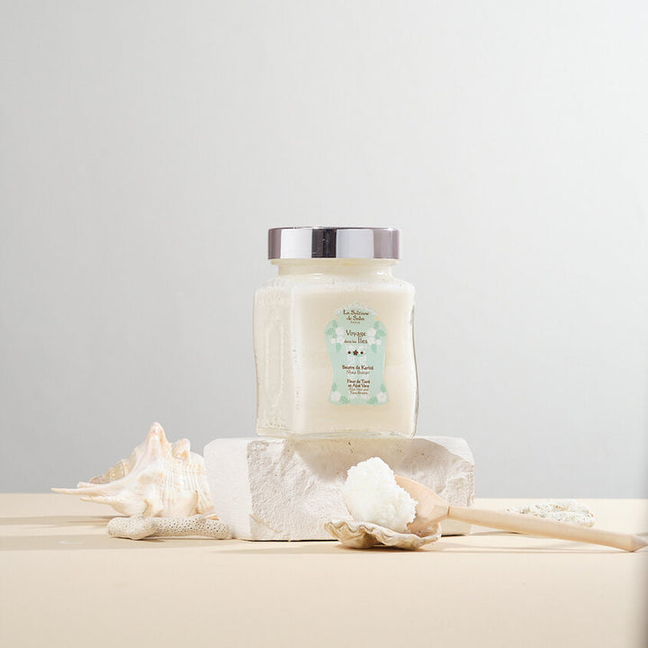 Shea Butter for Body and Hair Aloe Vera and Tiare Flowers Voyage Iles Shea Butter