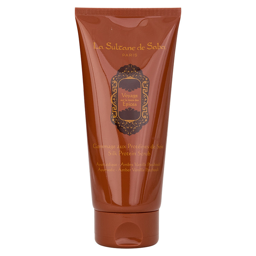 Silk Protein Scrub Amber, Vanilla, Patchouli Voyage Epices