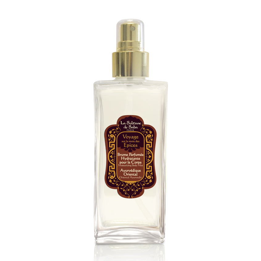 Perfumed Moisturizing Body Mist Amber, Vanilla, and Patchouli Voyage Epices