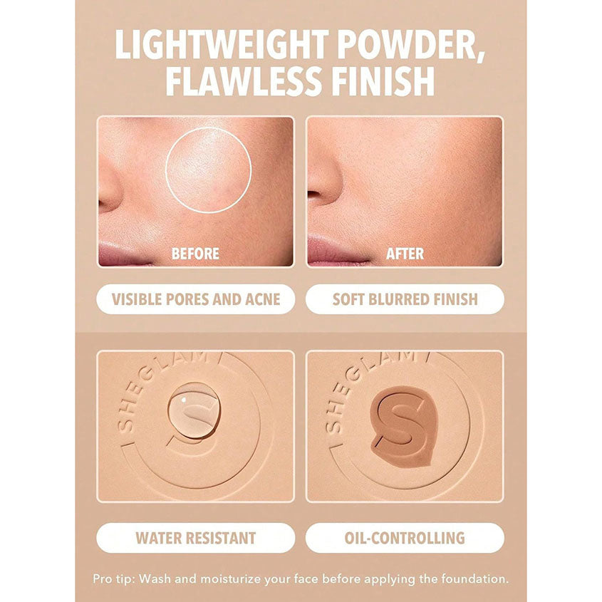 Skin-Focus High Coverage Powder Foundation