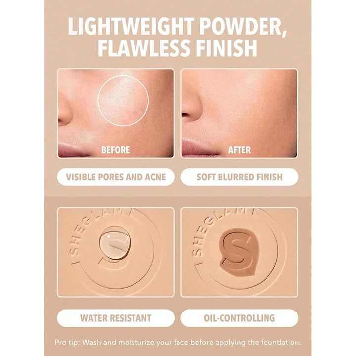 SKIN-FOCUS HIGH COVERAGE POWDER FOUNDATION-BUTTERCREAM