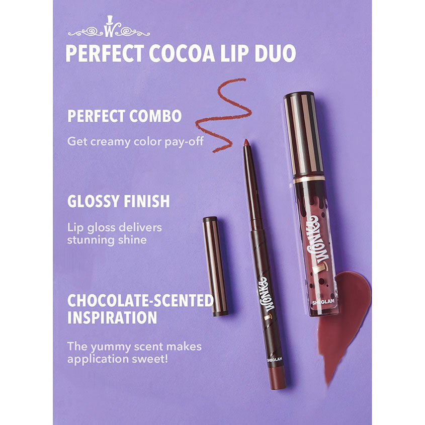 SHEGLAM COCOA KISS LIP DUO-HOT FUDGE – buy online