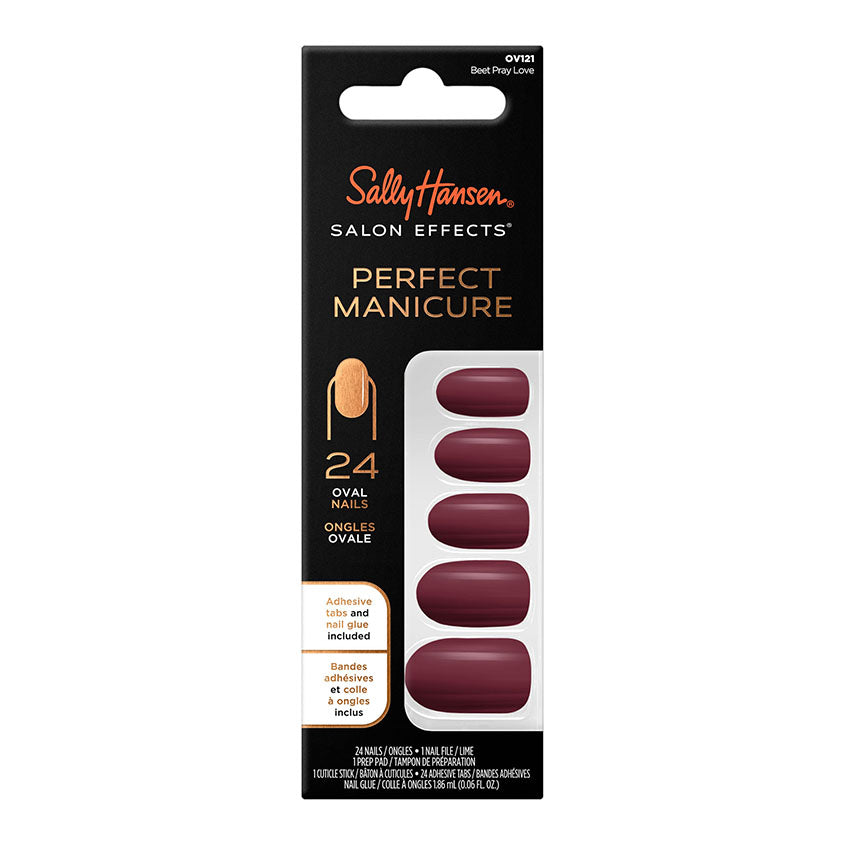 SALLY HANSEN SE ARTIFICIAL NAIL D9 BEET PRAY LOVE OVAL – buy online