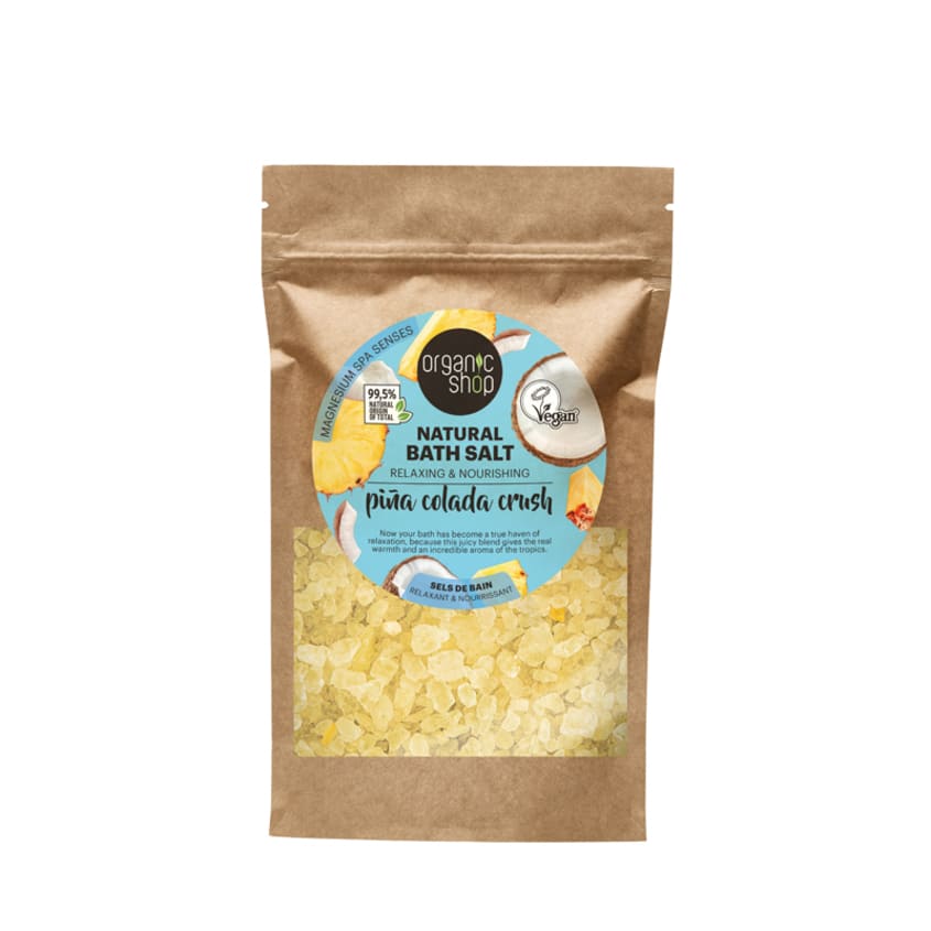 ORGANIC SHOP OS PINA COLADA CRUSH. NATURAL BATH SALT, 500 G