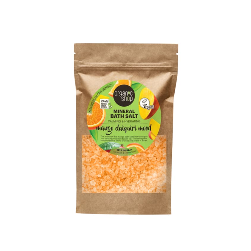 ORGANIC SHOP OS MANGO DAIQUIRI MOOD. MINERAL BATH SALT, 500 G