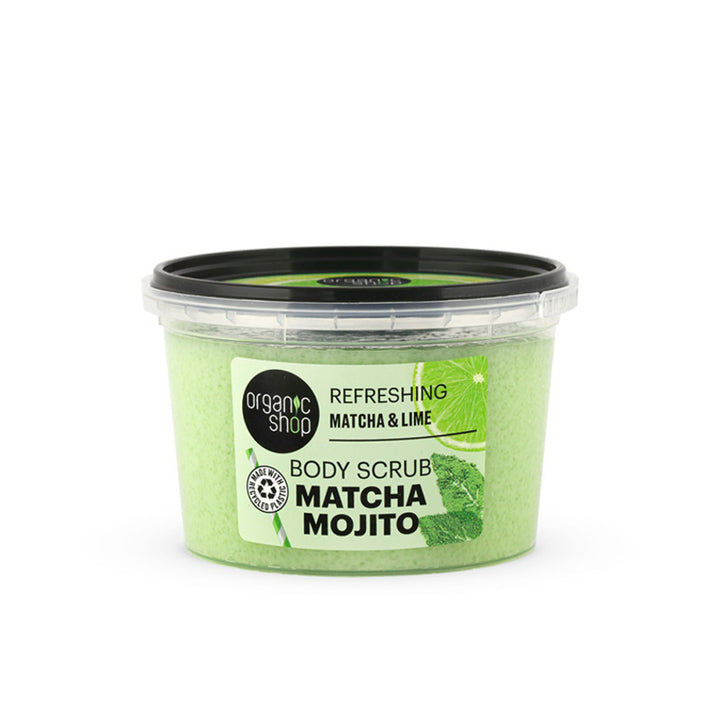 OS Matcha Mojito body scrub. Refreshing. Matcha & Lime, 250 ml