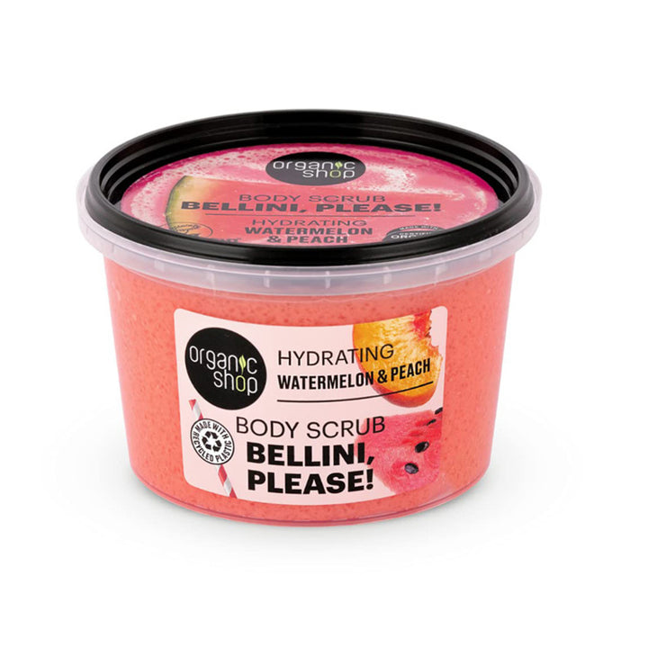 OS Bellini, please! body scrub. Hydrating. Watermelon & Peach, 250 ml