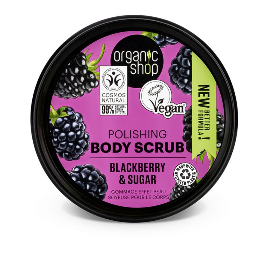 ORGANIC SHOP OS Polishing Body Scrub Blackberry, 250 ml