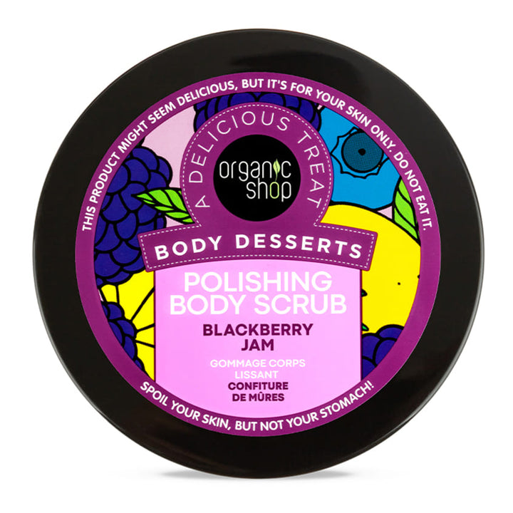 Body care Organic Shop Body Desserts Polishing Body Scrub Blackberry Jam, 450 ml