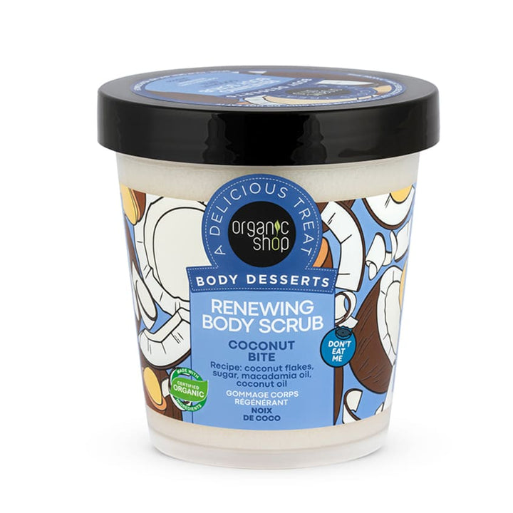 Body care Organic Shop Body Desserts Renewing Body Scrub Coconut Bite, 450 ml