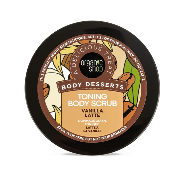 Organic Shop Body Desserts Toning Body Scrub Vanilla Latte, 450 ml