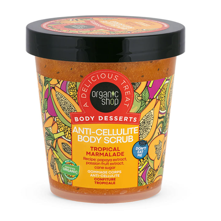 Body care Organic Shop Body Desserts Anti-Cellulite Body Scrub Tropical Marmalade, 450 ml