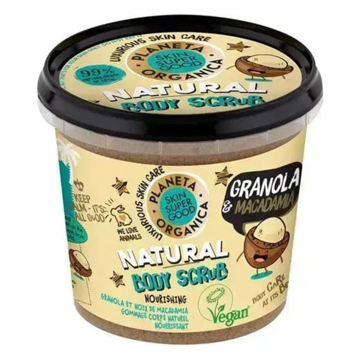 SKIN SUPER GOOD Natural Body Scrub, Granola & Macadamia Nut, 360 ml