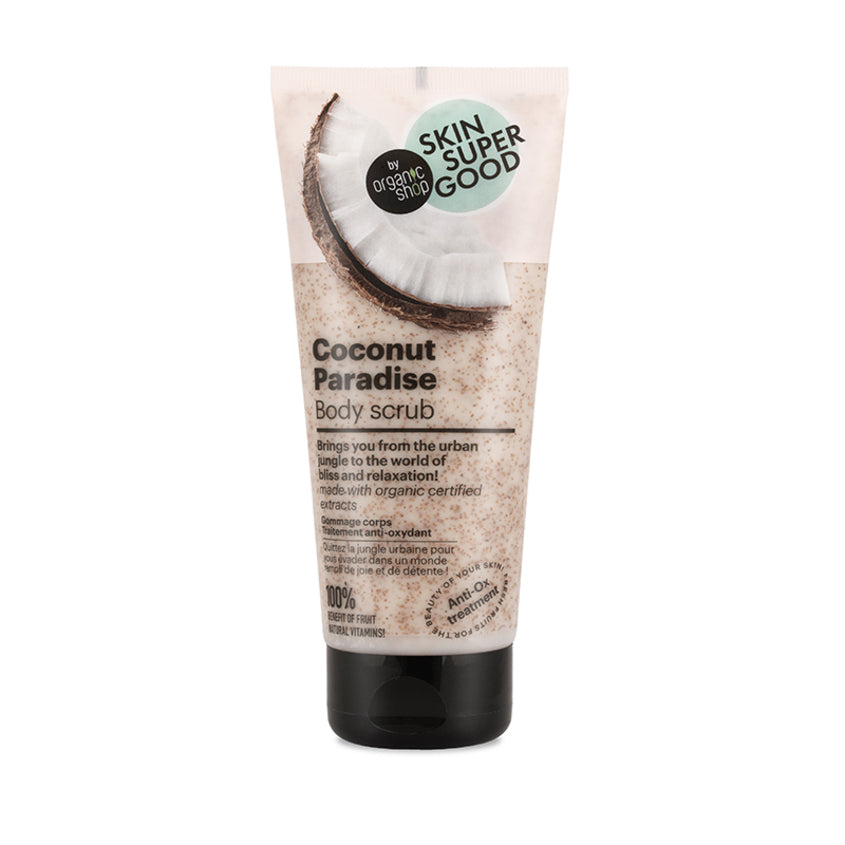 ORGANIC SHOP SSG Coconut paradise body scrub. Anti-Ox treatment, 200 ml