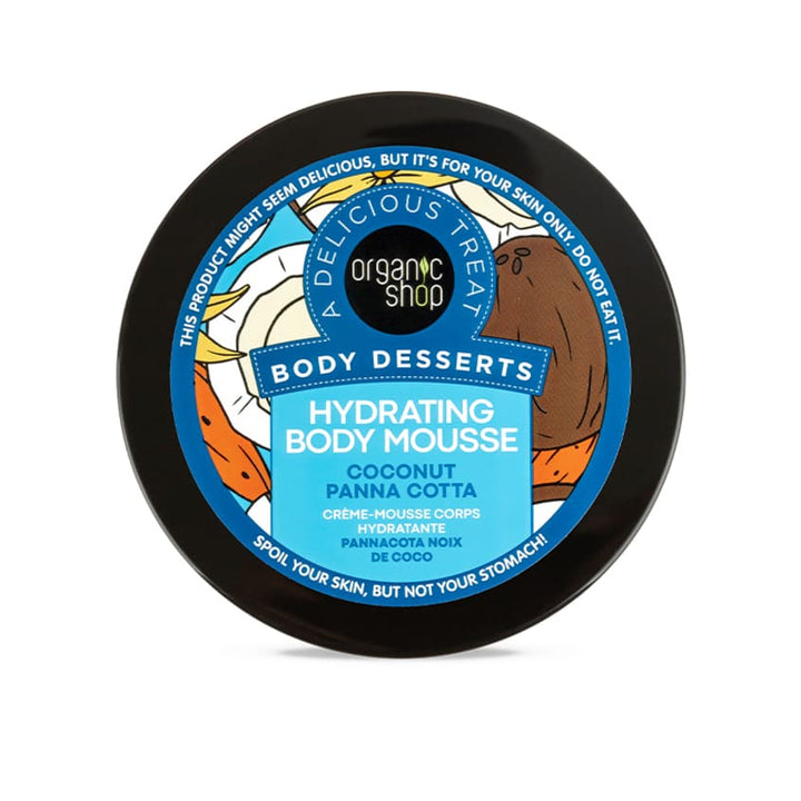 Organic Shop Body Desserts Hydrating Body Mousse Coconut Panna Cotta, 450 ml