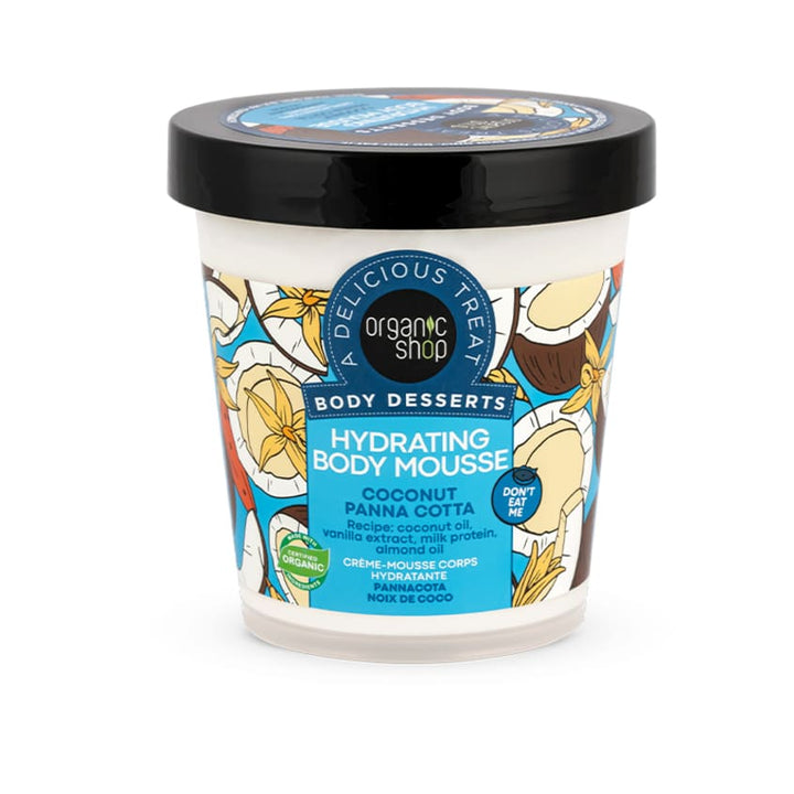 Body care Organic Shop Body Desserts Hydrating Body Mousse Coconut Panna Cotta, 450 ml