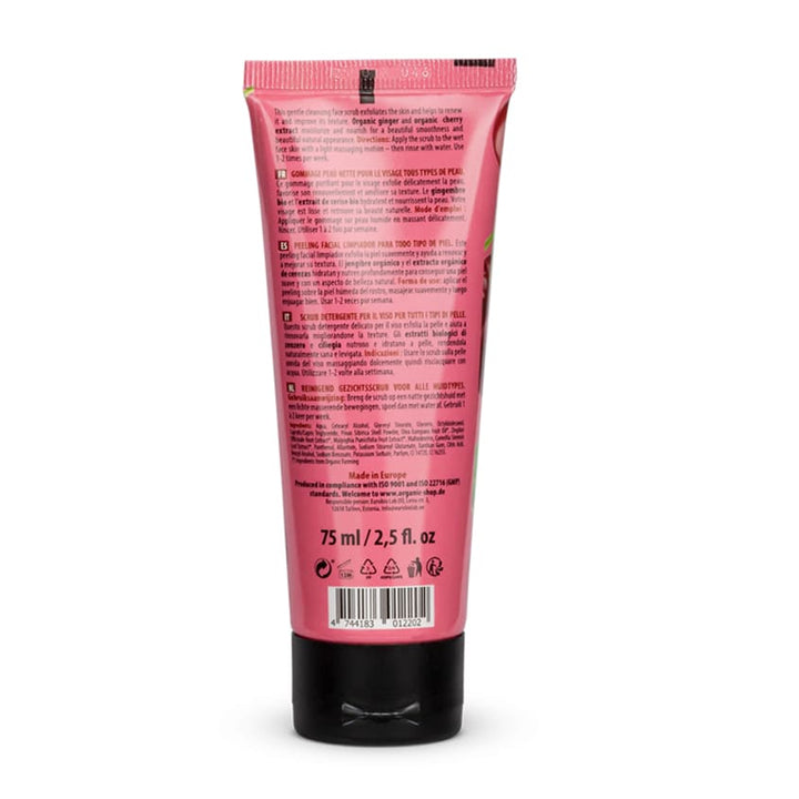 Body care OS Cleansing Face Scrub for all skin types Cherry and Ginger, 75 ml