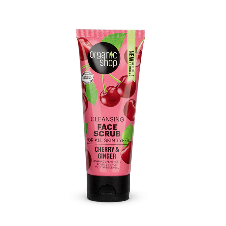 OS Cleansing Face Scrub for all skin types Cherry and Ginger, 75 ml