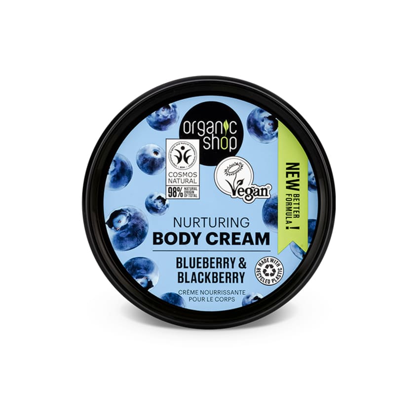 ORGANIC SHOP OS Nurturing Body Cream Blueberry and Blackberry, 250 ml