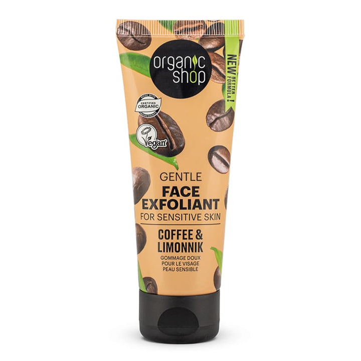Facial skin care OS GENTLE FACE EXFOLIANT FOR SENSITIVE SKIN COFFEE AND LIMONNIK, 75 ML