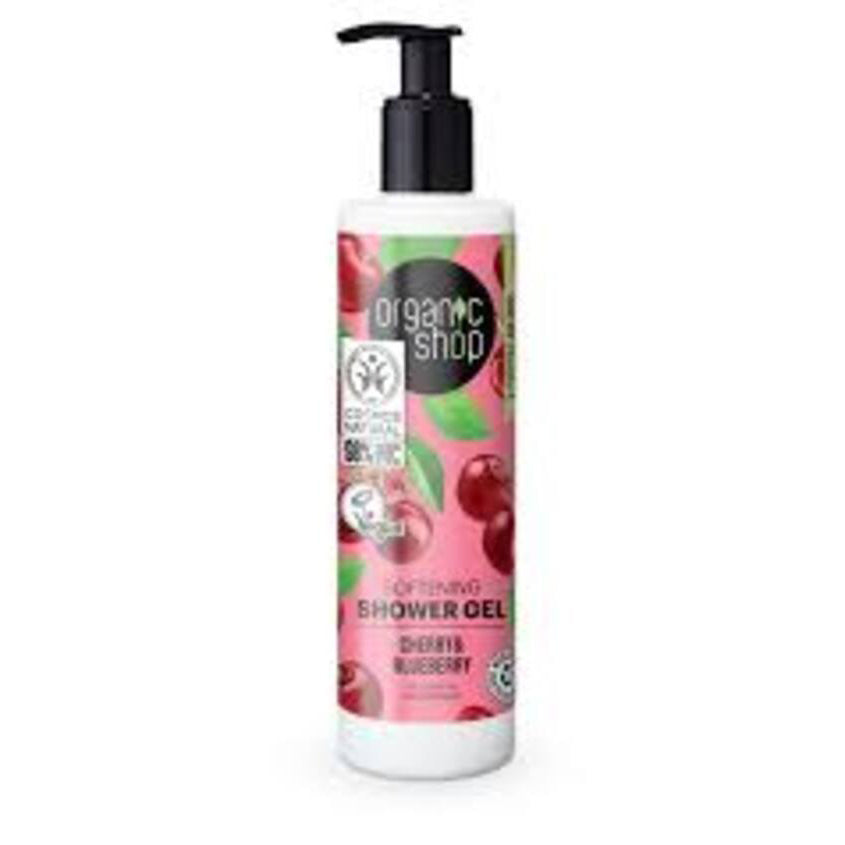 ORGANIC SHOP SOFTENING SHOWER GEL CHERRY AND BLUEBERRY, 280 ML