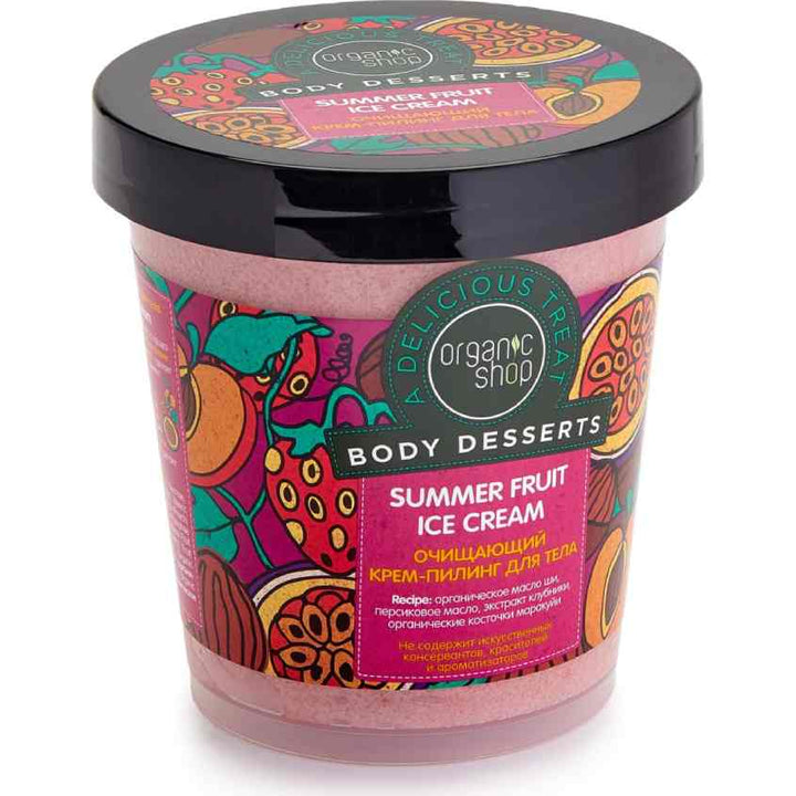 Body Desserts Summer Fruit Ice Cream Cleansing Body Peeling Cream