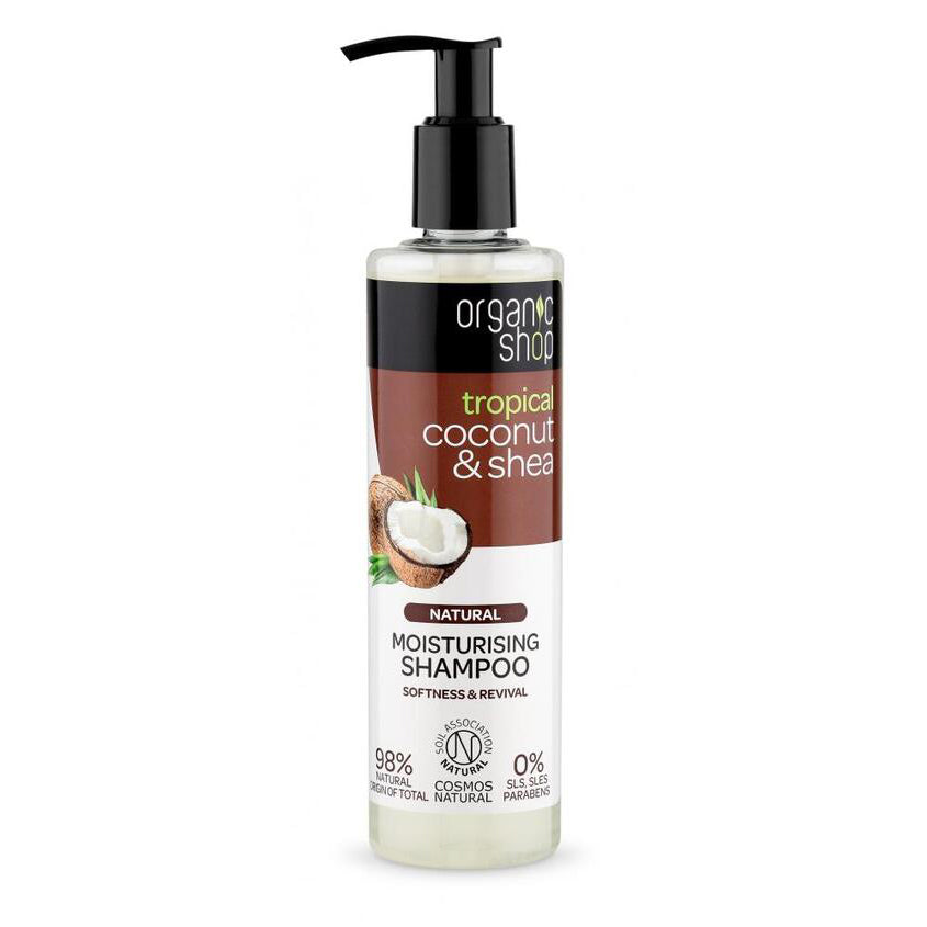 ORGANIC SHOP COCONUT AND SHEA SHAMPOO, 280 ML