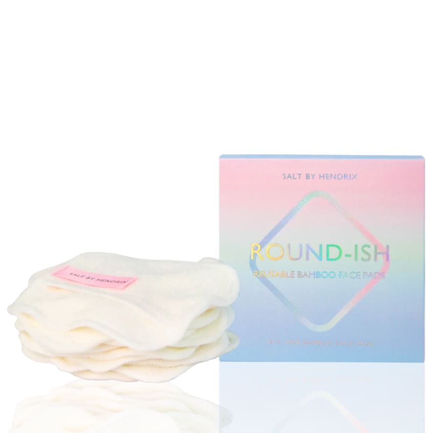 SALT BY HENDRIX ROUND-ISH BAMBOO FACE PADS 10PCS