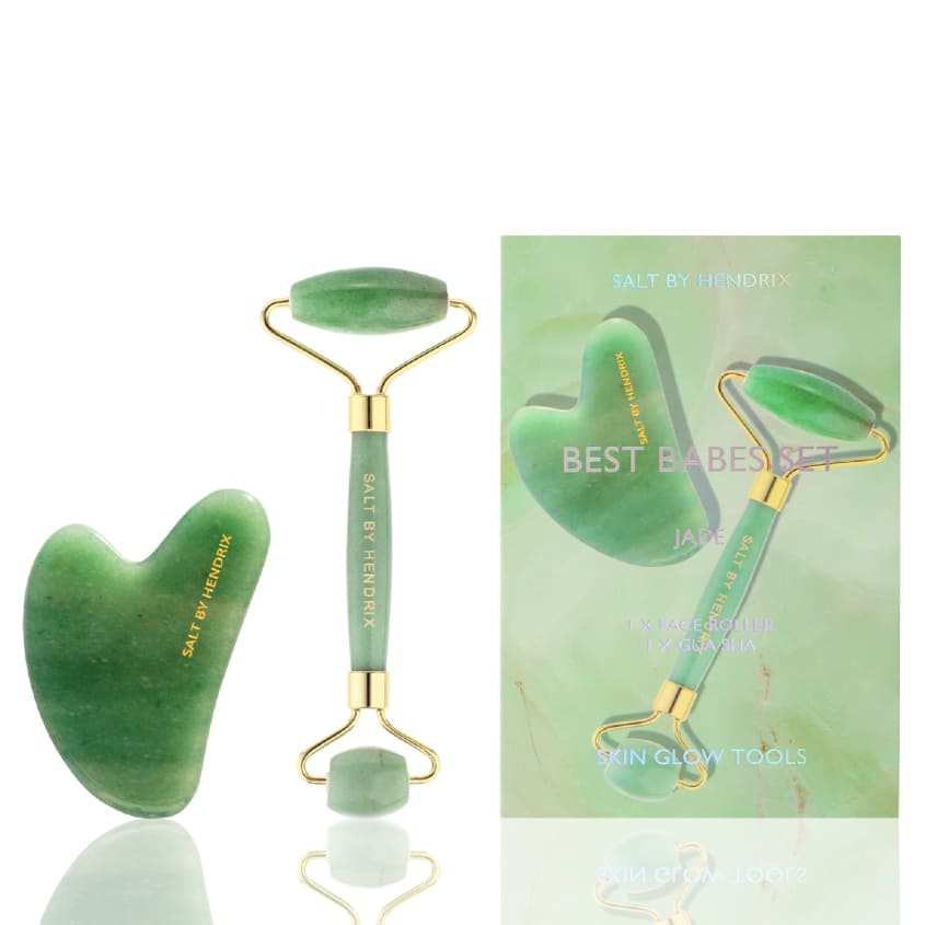 SALT BY HENDRIX SET JADE (FACE ROLLER+GUASHA) – buy online