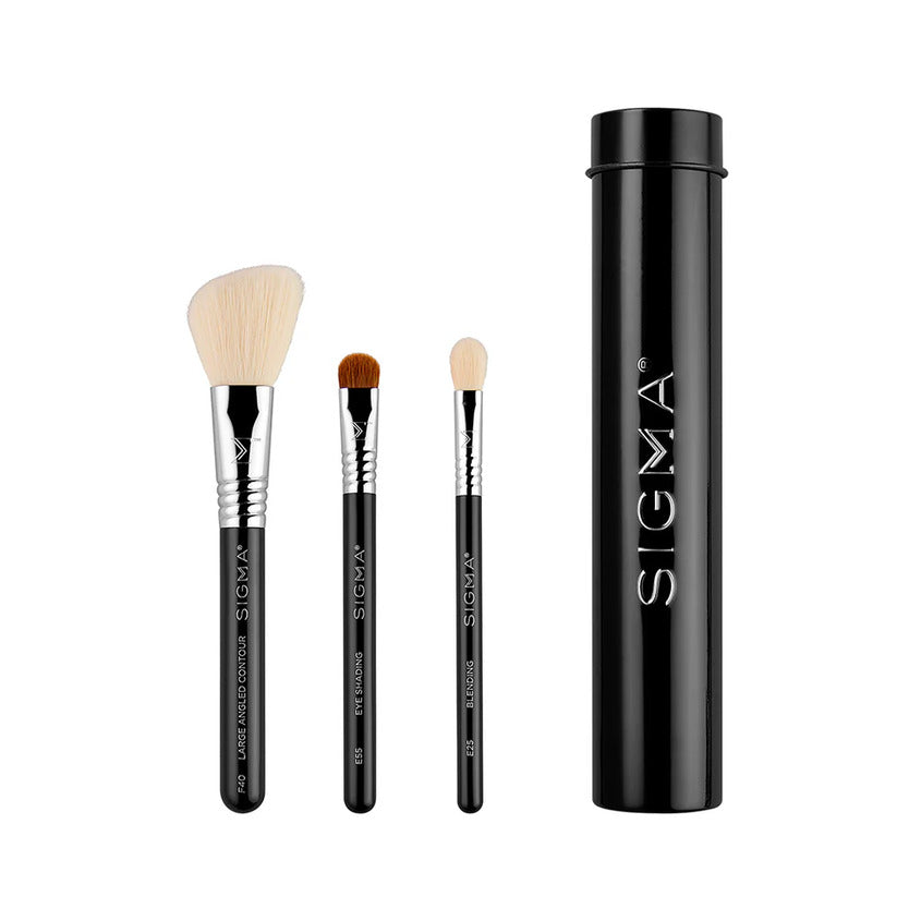 SIGMA BEAUTY ESSENTIAL TRIO BRUSH SET BLACK – شراء أونلاين