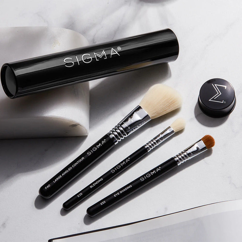 SIGMA BEAUTY ESSENTIAL TRIO BRUSH SET BLACK – متجر إلكتروني