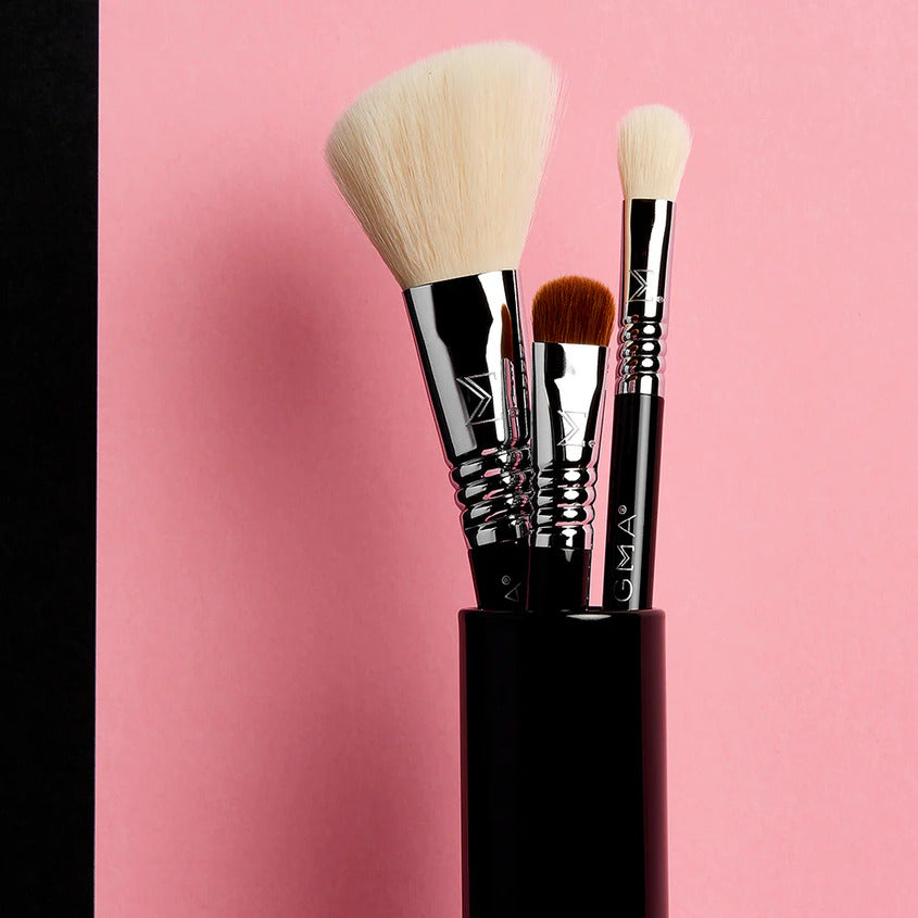 SIGMA BEAUTY ESSENTIAL TRIO BRUSH SET BLACK – توصيل مجاني