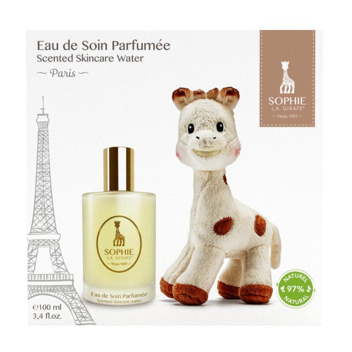 GIFT SET (SOPHIE LA GIRAFE EAU DE SOIN 100ML+SOPHIE JOUET DOUX 17CM)
