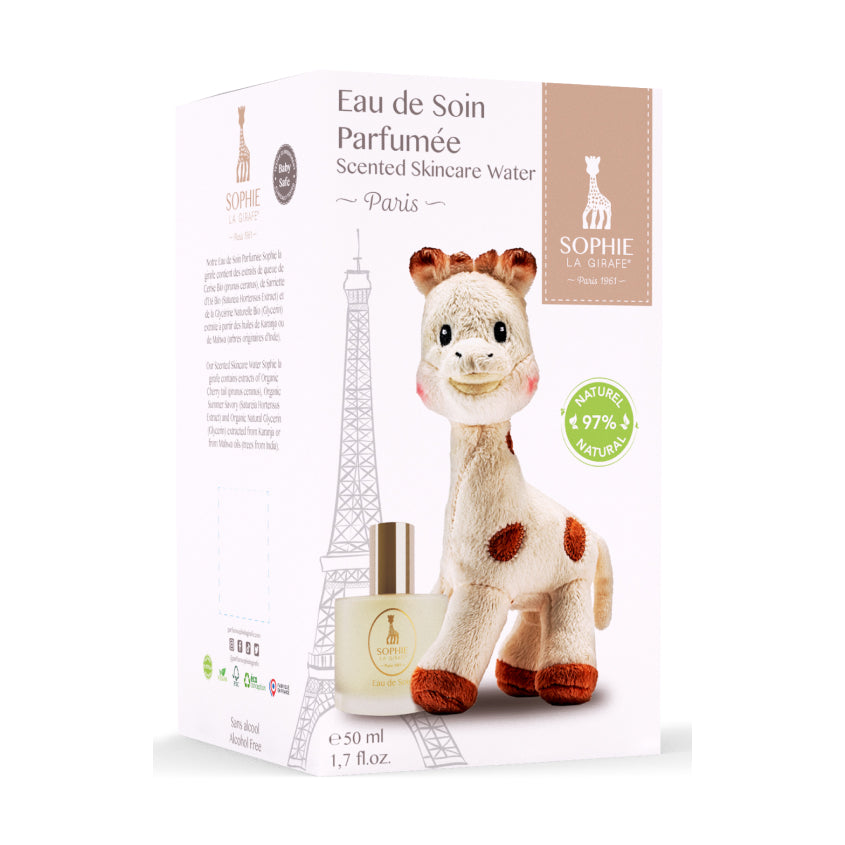 GIFT SET (SOPHIE LA GIRAFE EAU DE SOIN 50ML+SOPHIE JOUET DOUX 17 CM)
