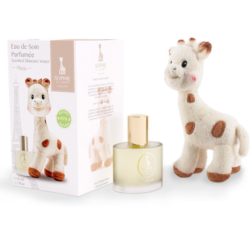GIFT SET (SOPHIE LA GIRAFE EAU DE SOIN 50ML+SOPHIE JOUET DOUX 17 CM) – شراء أونلاين