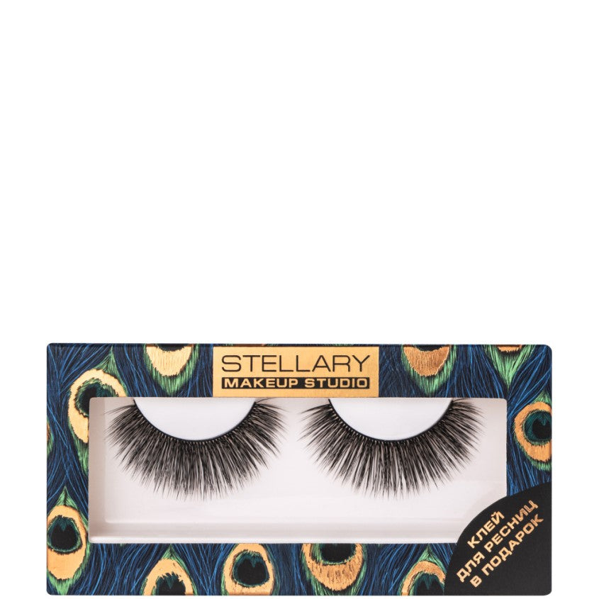 STELLARY SET OF FALSE EYELASHES WITH GLUE / FALSE EYELASHES WITH GLUE PALVIN CHARMS