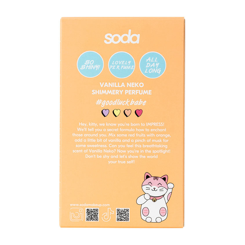 VANILLA NEKO SHIMMERY PERFUME #goodluckbabe 100ml