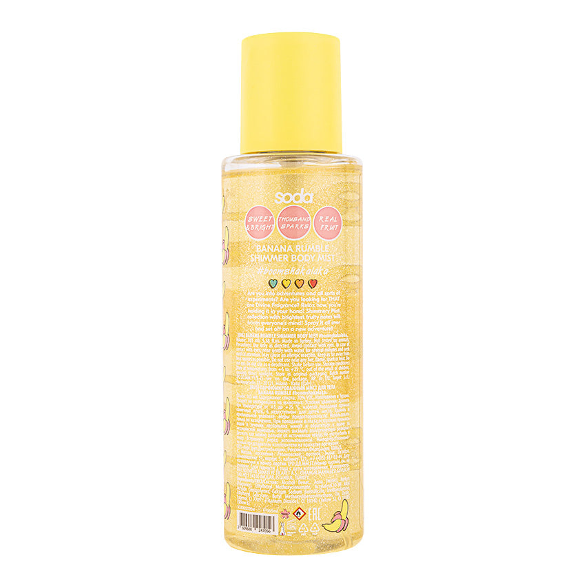 SODA BANANA RUMBLE SHIMMER BODY MIST #boomshakalaka 165 ml – شراء أونلاين