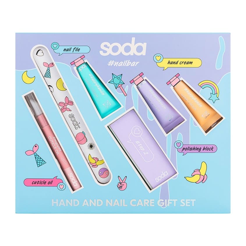 SODA HAND AND NAIL CARE GIFT SET #nailbar