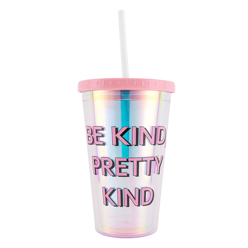 Holographic Tumbler #prettykind Be Kind Pretty Kind