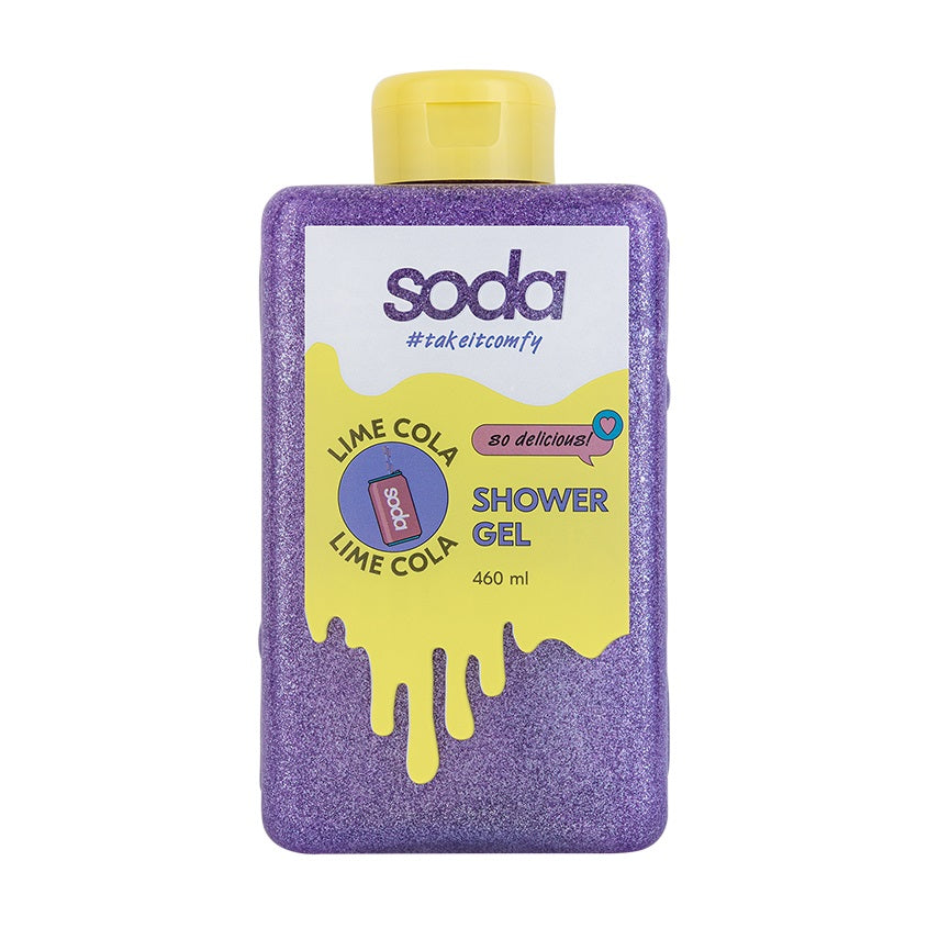 SODA SHOWER GEL #takeitcomfy LIME COLA, 460 ml