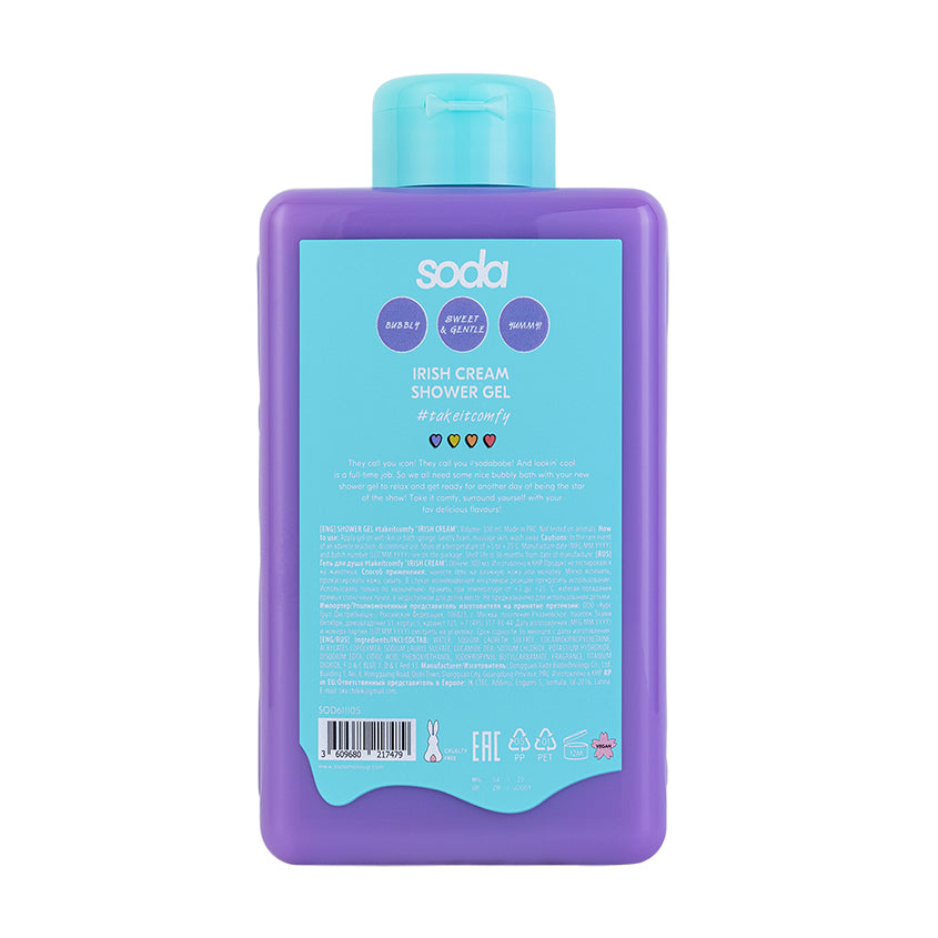 SODA SHOWER GEL #takeitcomfy IRISH CREAM, 460 ml – online store