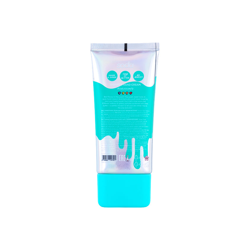 SODA SHIMMER HAND CREAM #takeitcomfy BANANA MILKSHAKE, 50 ml