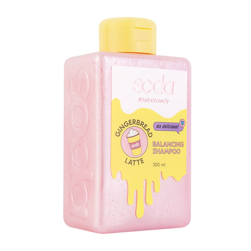 SODA BALANCING SHAMPOO #takeitcomfy GINGERBREAD LATTE, 300 ml – online store